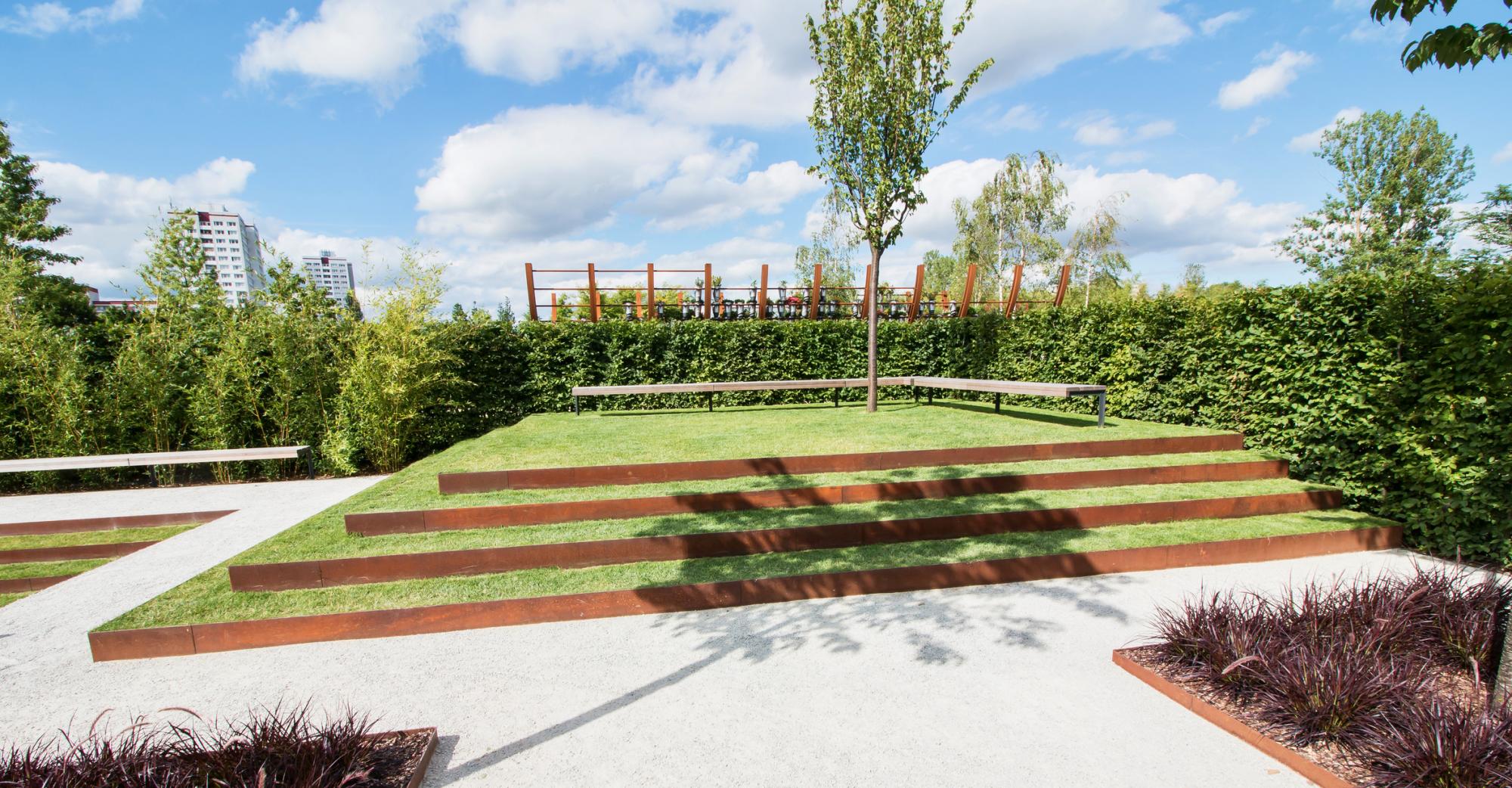 Bordures jardin en acier Corten