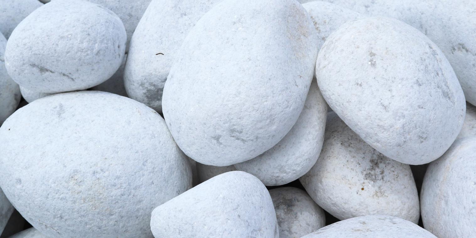 Galet blanc en vente chez Roches et Galets