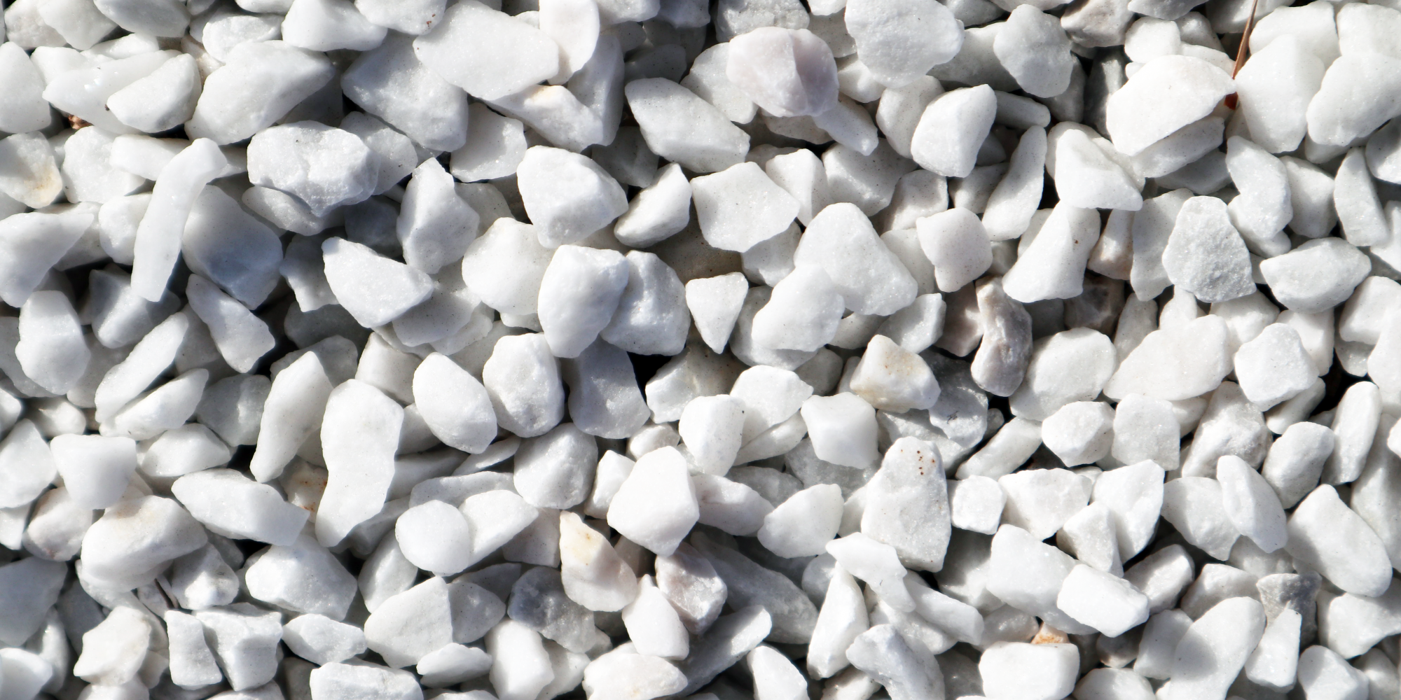 Marbre blanc concassé en vente chez Roches et Galets